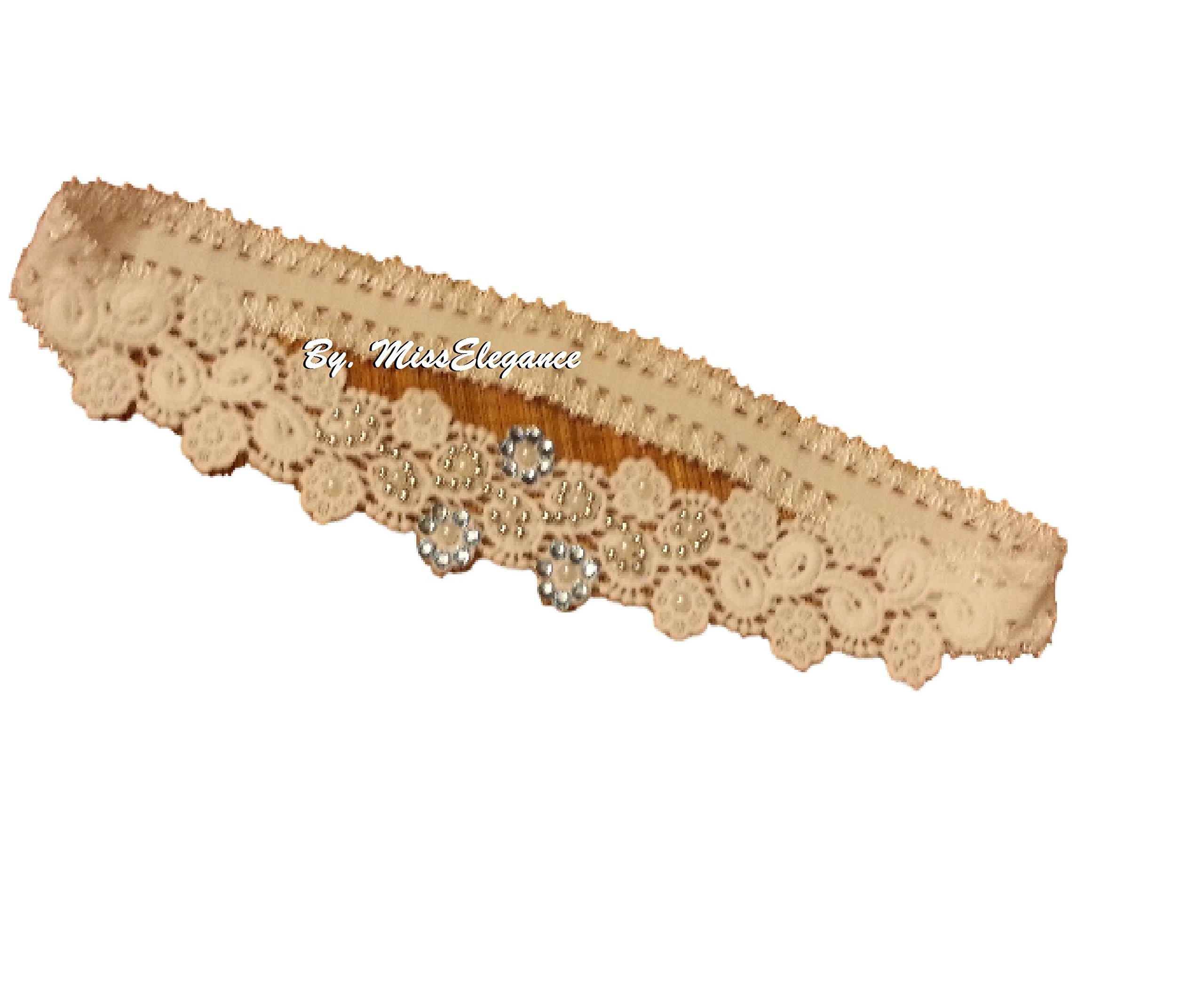 Bridal Garter. Some Thing Blue Garter. Weddng Garter.Stretchy Garter. by MissElgance