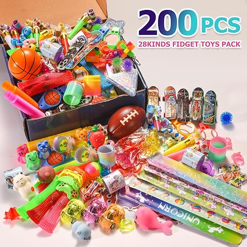 Miniatura 2 de 200 piezas de recuerdos de fiesta para niños de 4 a 8 a 12, caja de premios, juguetes para bolsas de regalos para niños, caja de tesoros para el