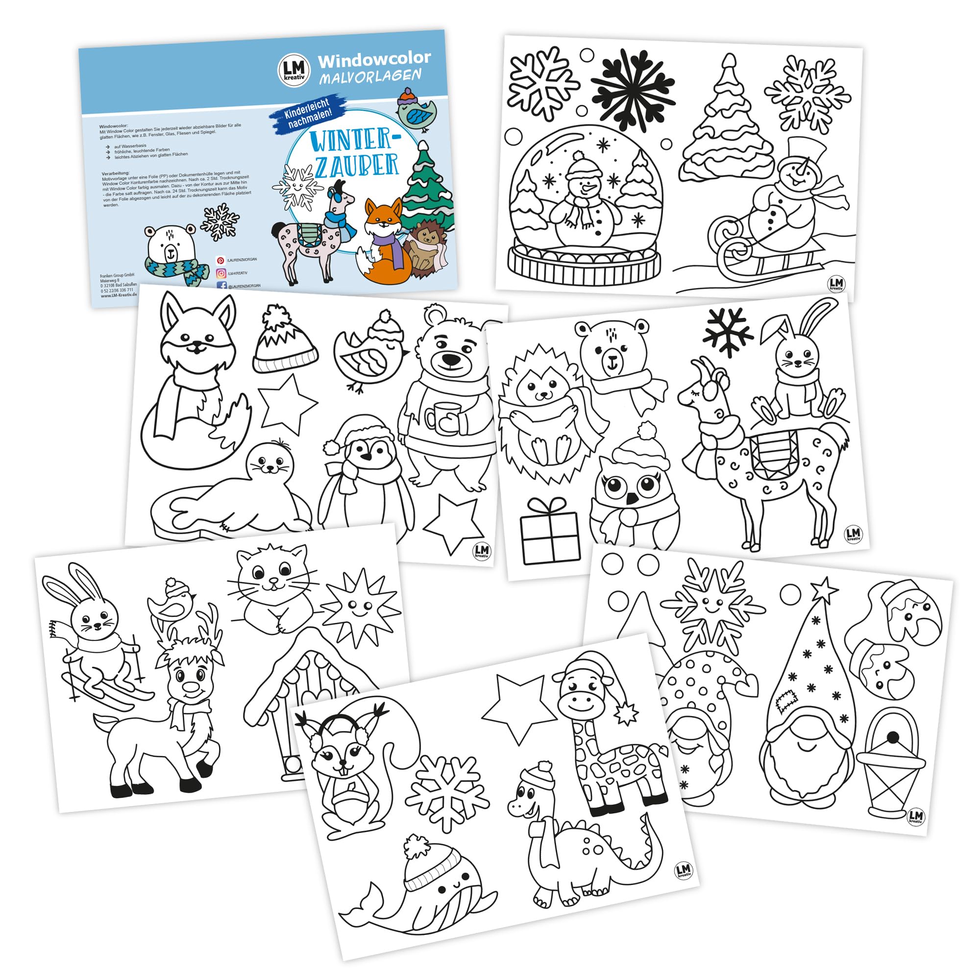 Window Color Malvorlagen Winter