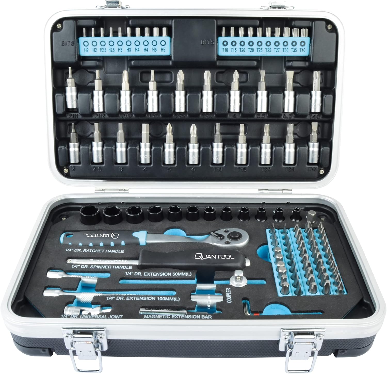 Quantool Q25003 Screw and Bit Set 116 Pieces