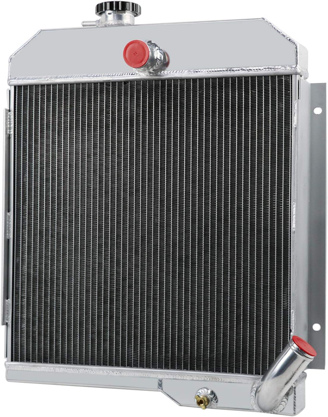 Aluminum Radiator Fan Shroud Fits for 1965-1971 1969 Jeep CJ5 CJ6 DJ5 DJ6 Buick 3 Rows Radiator