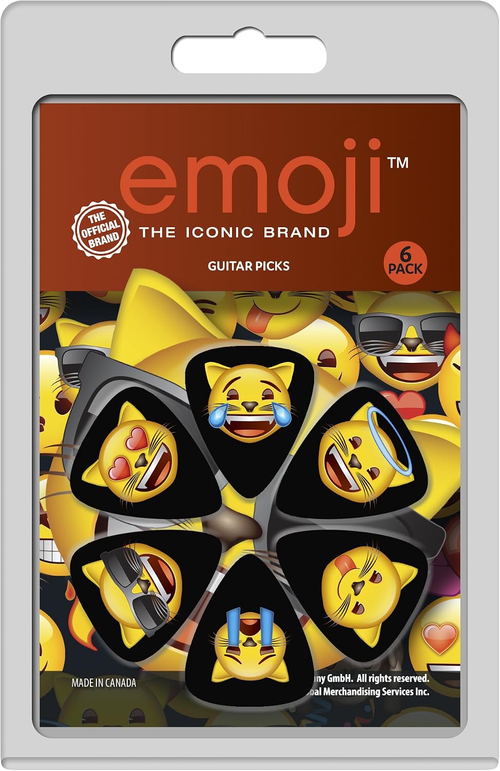 Perris Leathers LP-EMO5 emoji Guitar Picks, Alien