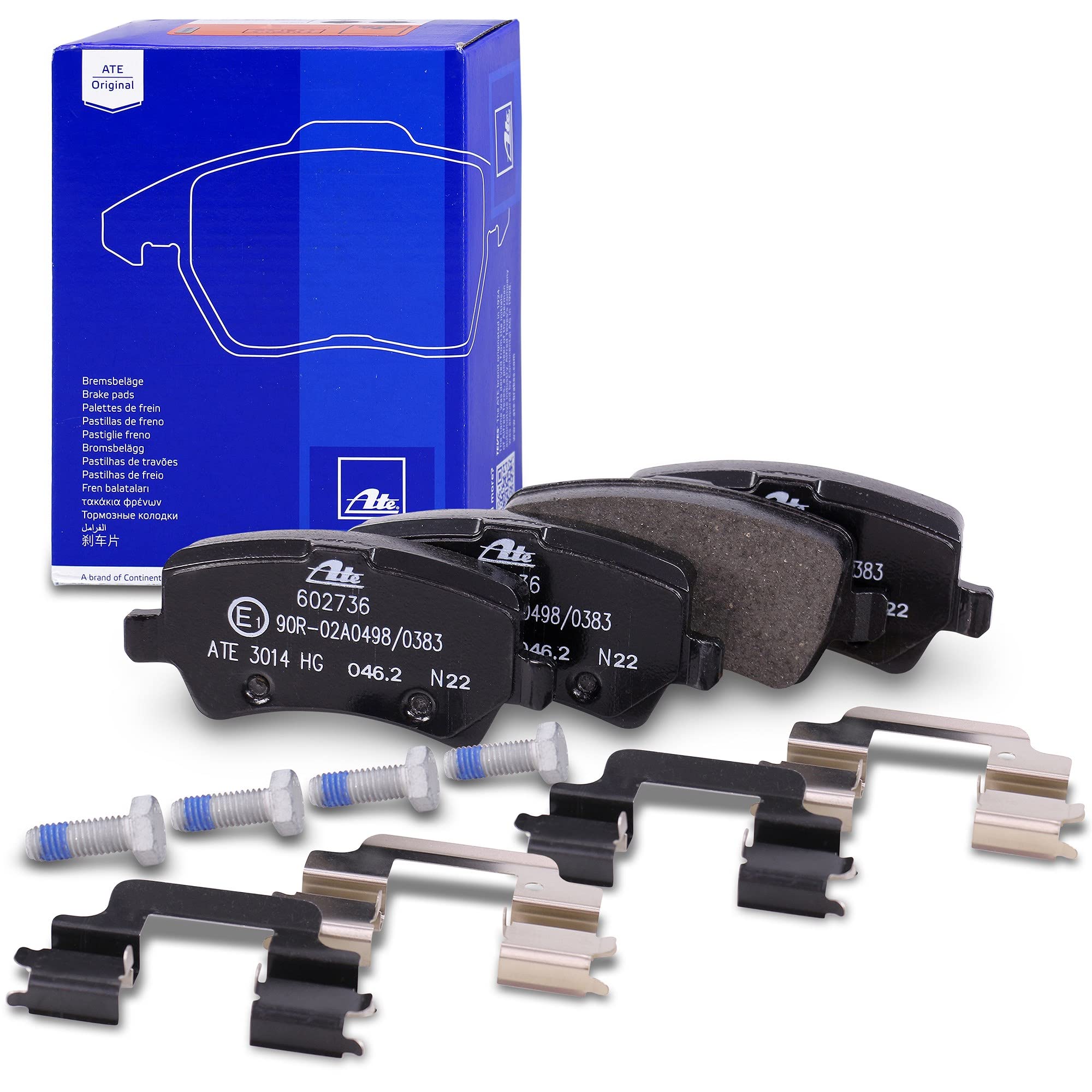 ATE Set di freni asse posteriore incl. dischi freno posteriori ¯ 302 mm ventilati e pastiglie freno posteriori Compatibile con VOLVO XC60 1 SUV (156), XC60 1 VAN (156)