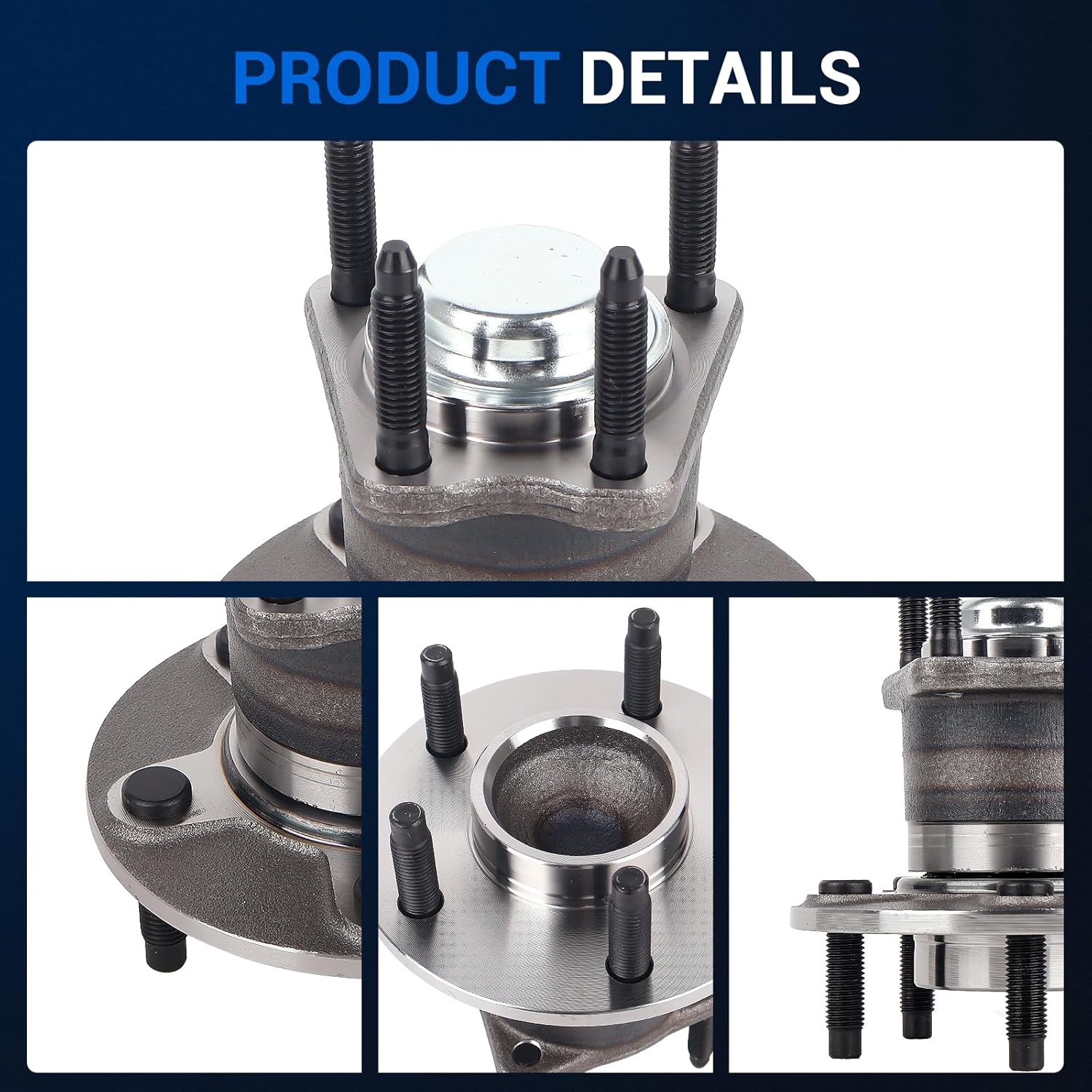 Autoround 512287 Rear Wheel Hub and Bearing Assembly fit for Chevy Malibu 2004-2007/ HHR 2006-2008, Pontiac G6 2005-2007, 5 Lugs Non-ABS