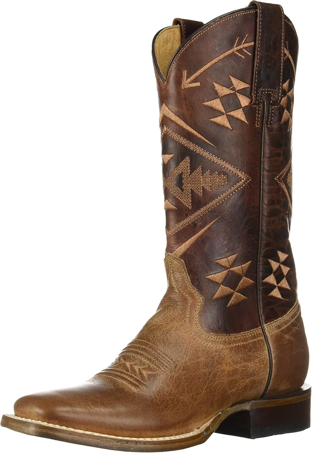 Roper Womens Ruby Square Toe Boot, Brown, 10