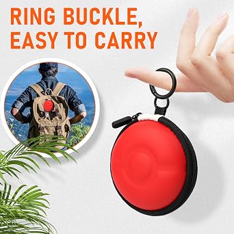 Mayoii Portable Carrying Case Compatible with Pokemon GO Plus + 2023, Thickened Shockproof EVA Protective Case for Pokemon Go Plus Plus with Carabiner Clip and Wrist Strap