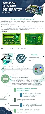 Random Number Generator (frosted) - Incorporates a Visual Laboratory Grade Random Number Generator (RNG) Designed specifically for PSI Testing. Test for Psychokinesis (PK), Precognition and Telepathy.