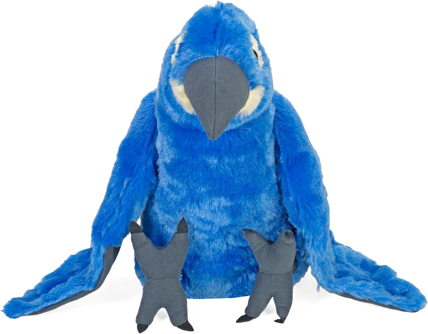 Wild Republic Hyacinth Macaw Plush, Stuffed Animal, Plush Toy, Gifts for Kids, Cuddlekins 12 Inches, Blue