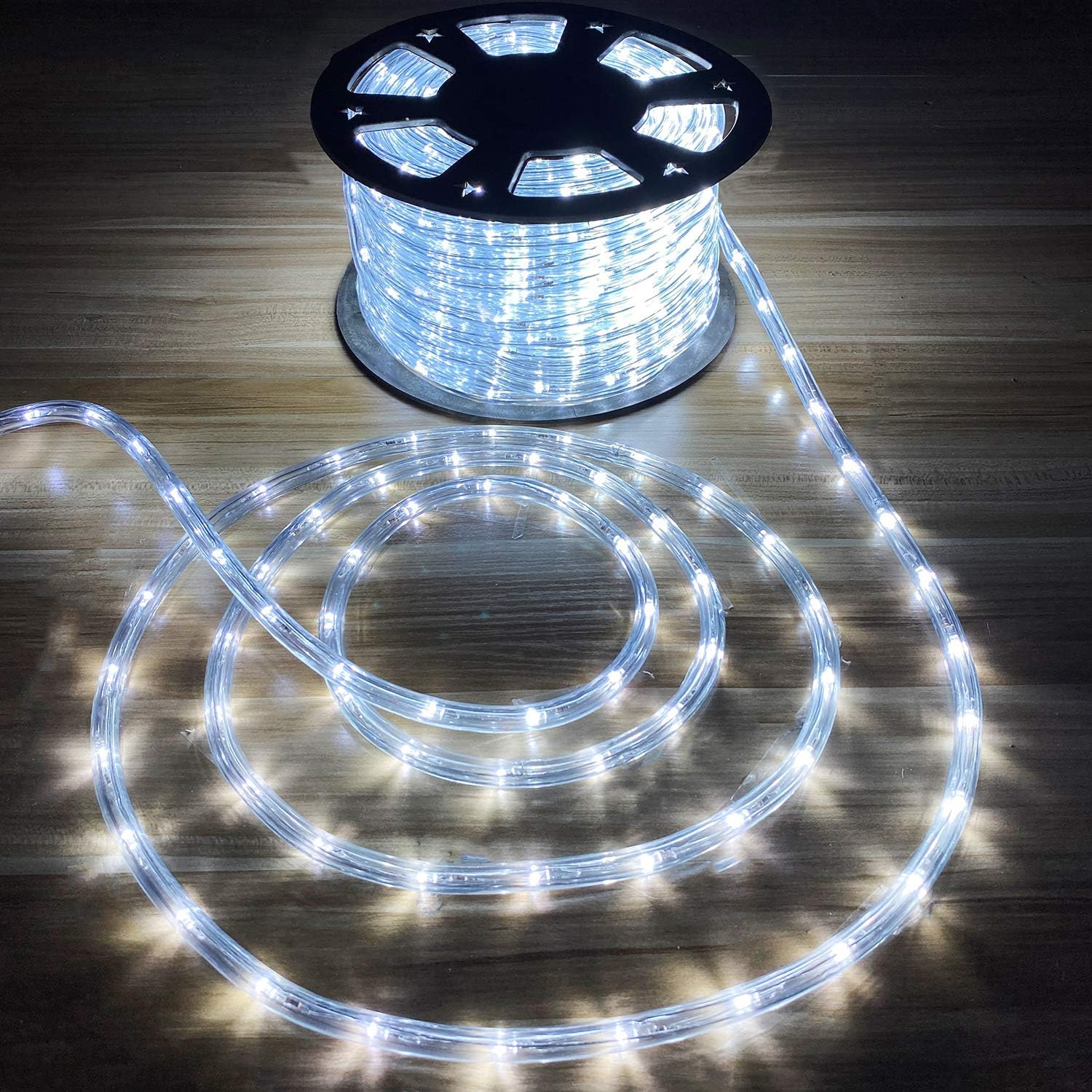 Rеvіеw Prоduсt 720 LED Rope Lights Outdoor, Kooboe 100ft LED Tube String Lights, Connectable Waterproof Indoor Outdoor Clear Tube Lights Rope and String for Garden, Patio, Party, Bedroom, Wedding (White)
