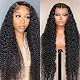 PLADIO 30 Inch 13x6 Deep Wave Lace Front Wigs Human Hair 180 Density Deep Curly Lace Front Wigs Human Hair for Women Glueless Lace Frontal Wig Pre Plucked with Baby Hair(30inch 13x6curly) Product Image 1