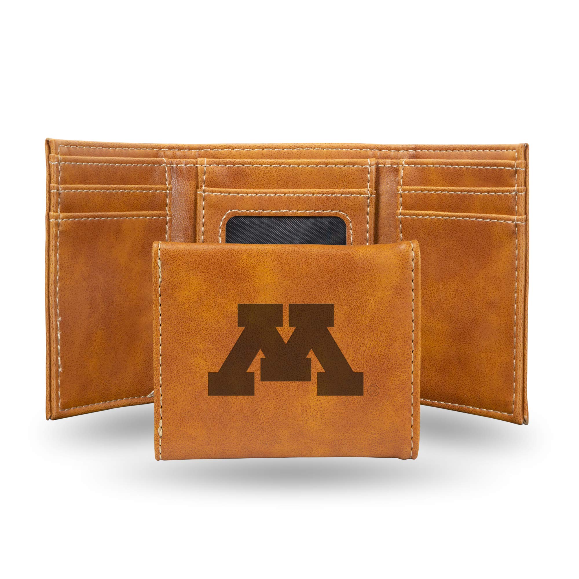 Rico Industries NCAA Laser Engraved Trifold Laser Engraved Tri-Fold Wallet - Men's Accessory