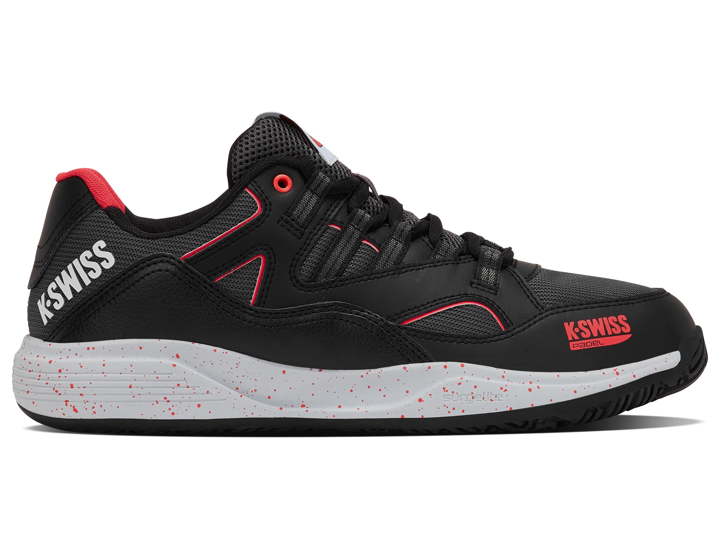 K-Swiss Black | Tura Team Padel | /Micro Chip/Neon Lava Mens Size 11