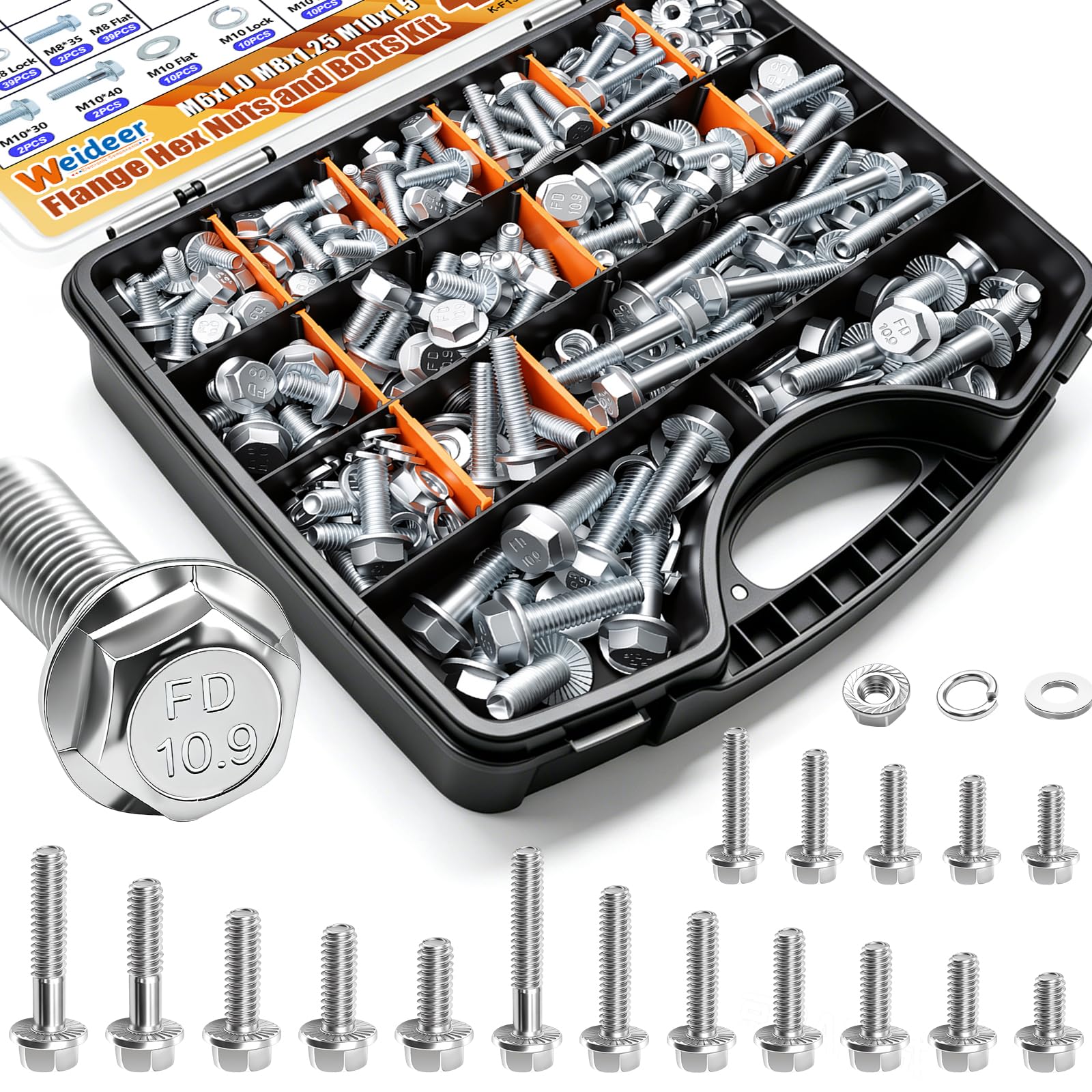 weideer 2431PCS Stainless Steel Nuts and Bolts Assortment,Metric&SAE Screws — Amazon image 9