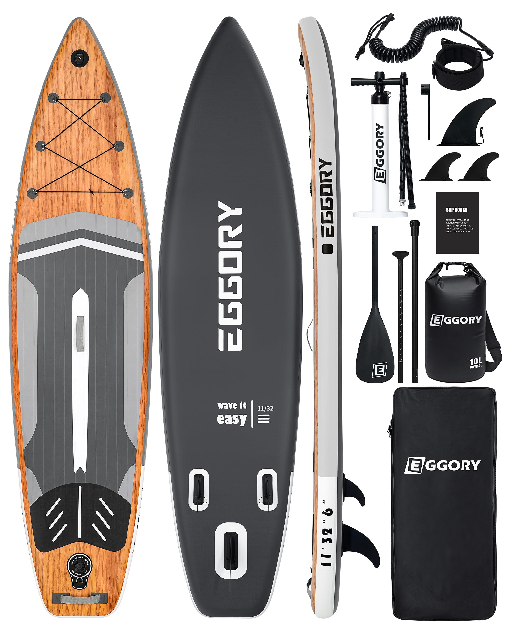 Tabla de surf de pie con remo, accesorios que incluyen remo de doble uso y asiento para kayak, remo de pie con gran estabilidad, remo para remo de pie