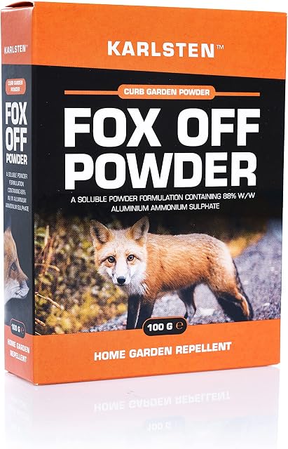 Karlsten Fox Deterrent High Strength Powder 2 x 50 G Anti Fouling & Digging Repellent For Garden Protection Makes 18 Litres