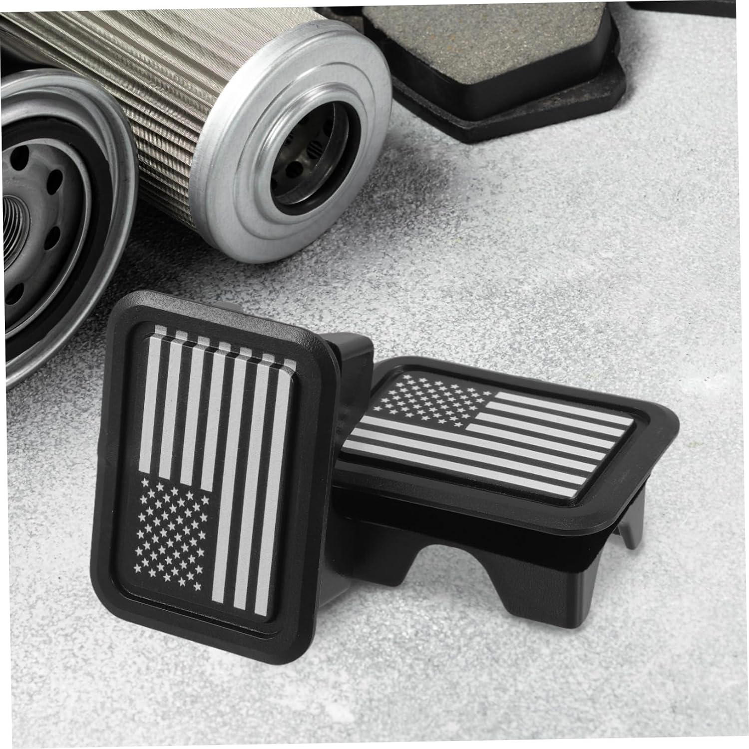 2pcs American Flag Tailgate Stake Pocket Covers for Ram Easy Install Abs Patriotic Truck Accessories