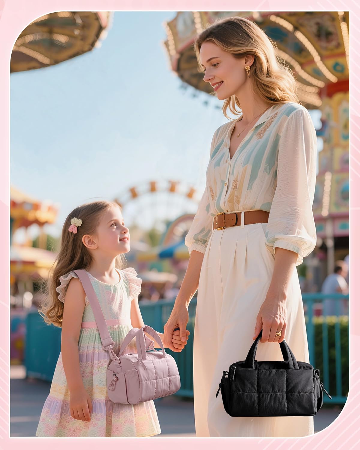 Smasrob Small Puffer Crossbody Bag for Women with RFID Blocking Pocket, Mini Quilted Crossbody Purse with Multiple Pockets - Image 3