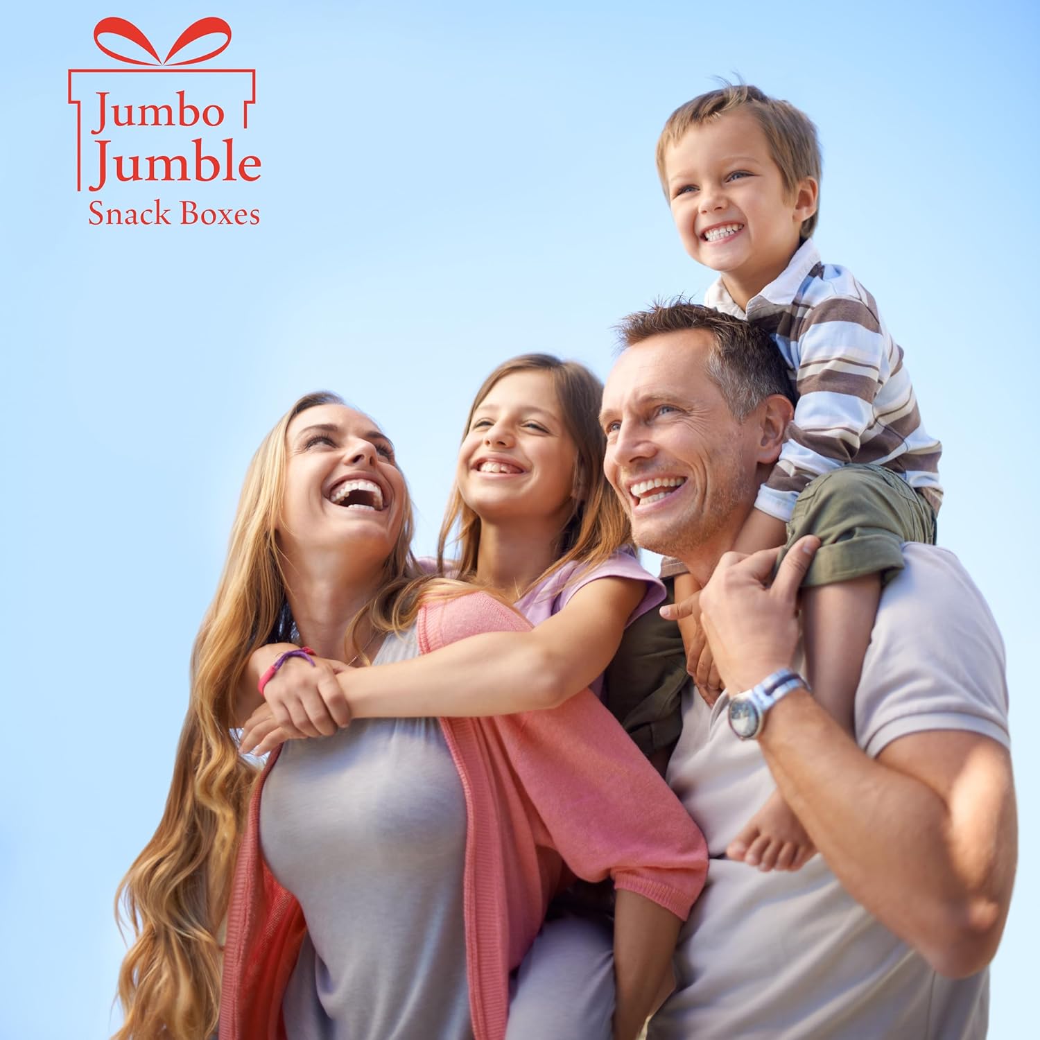 JUMBO JUMBLE Birthday Snack Box (50 count) Assortment Variety Care Package Birthday Snacks Gift Box for Kids, Teens, Boys, Girls, Men, Women, Office, College Students, & Military Soldiers