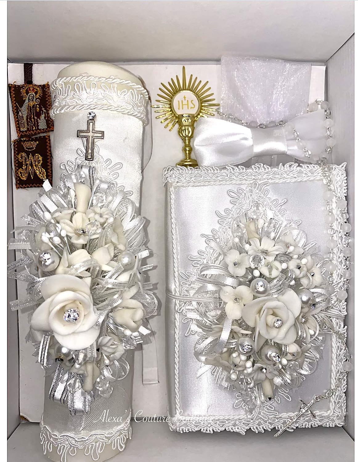 First Communion Candle/Vela de Primera Communion Set MX-405C