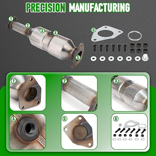 Miniatura 4 de Kit convertidor catalítico delantero de alto caudal para Honda Accord 2003 2004 2005 2006 2007 2.4L