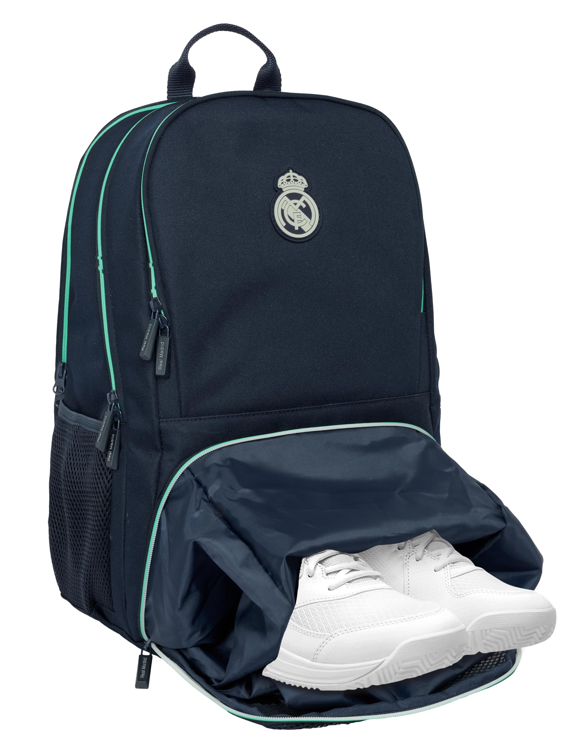 Real Madrid 2. Team 25/26 Rucksack für Paddel, Sport-Rucksack, ideal für Verschiedene Altersgruppen, bequem und vielseitig, Qualität und Widerstandsfähigkeit, 30 x 17 x 42 cm
