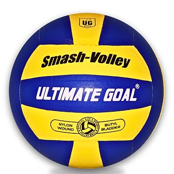 Ultimate Goal Sports Smash Volleyball Training Volley Ball | 18 Panel Rubberized Moulded | Beach Volleyballs for Training | Competition | Outdoor Volley Ball for Men and Women Size - 4…