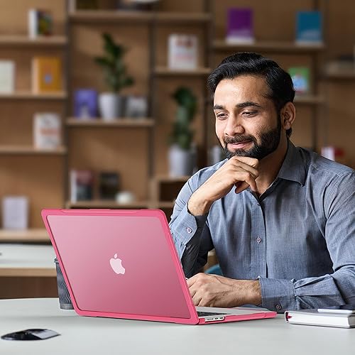 Miniatura 34 de Batianda Funda mejorada para MacBook Air de 15 pulgadas modelo 2025 2024 2023 versión M4 M3 M2 A3241/A3114/A2941, carcasa rígida protectora Gris