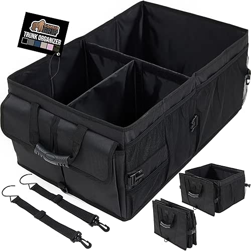 GORILLA GRIP Large Capacity Sturdy Trunk Storage Organizer, Slip and