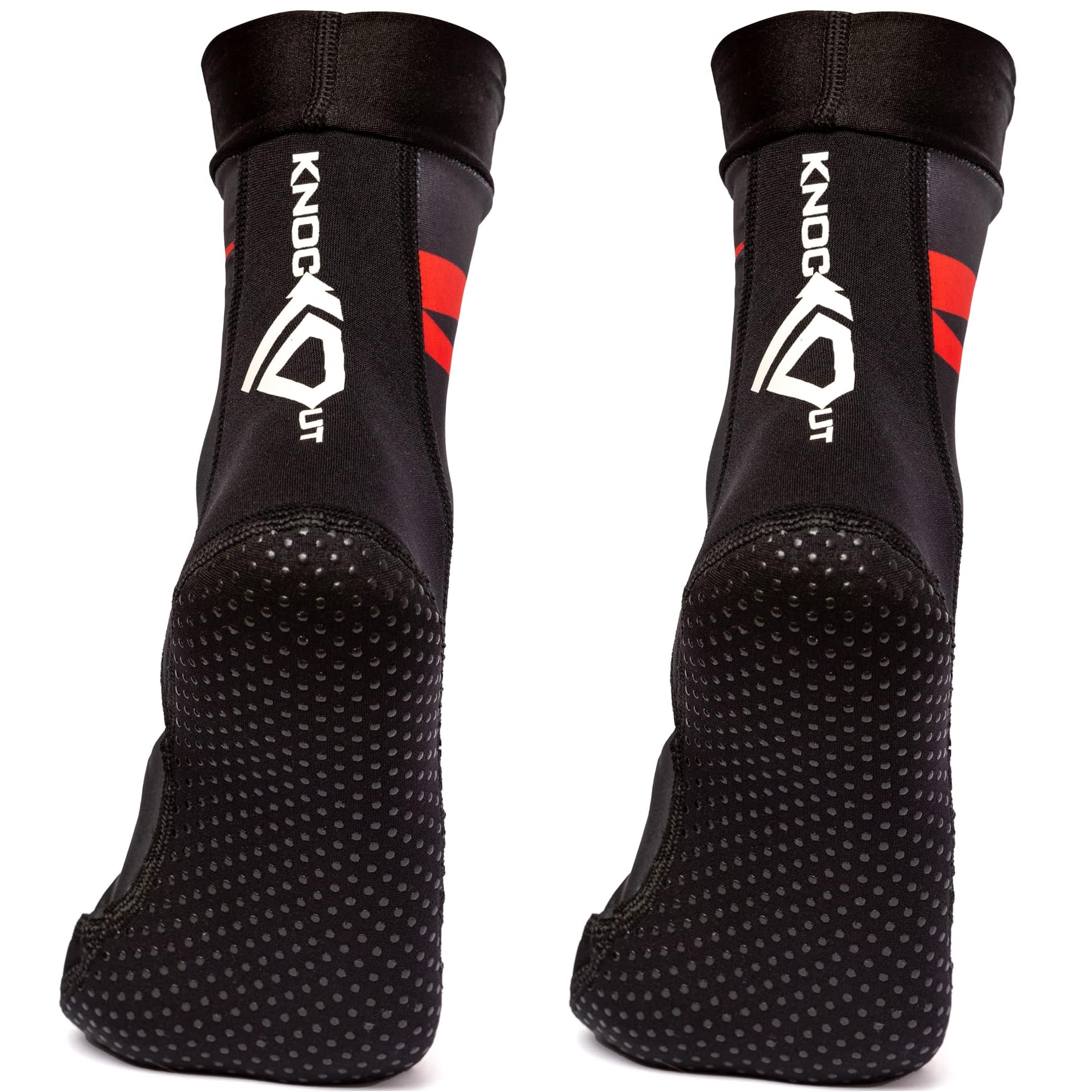 KO Sports Gear - Grip Socks for BJJ, MMA, Yoga, Jiu-Jitsu, Hospital Stays, Maternity & More (12-13)