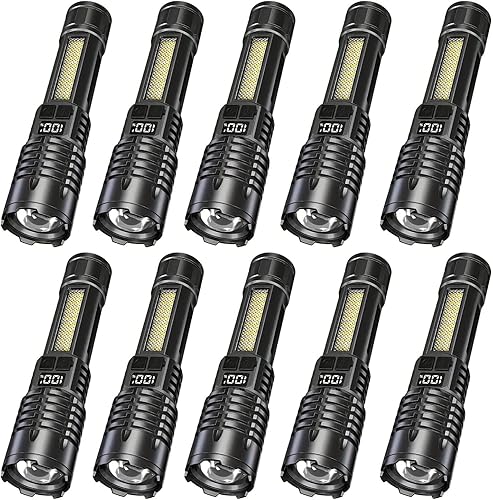 Miniatura 1 de Linterna táctica LED, 3 modos de alto lúmenes, zoom, resistente al agua, batería 18650, linternas diarias para accesorios de campamento, emergencia,