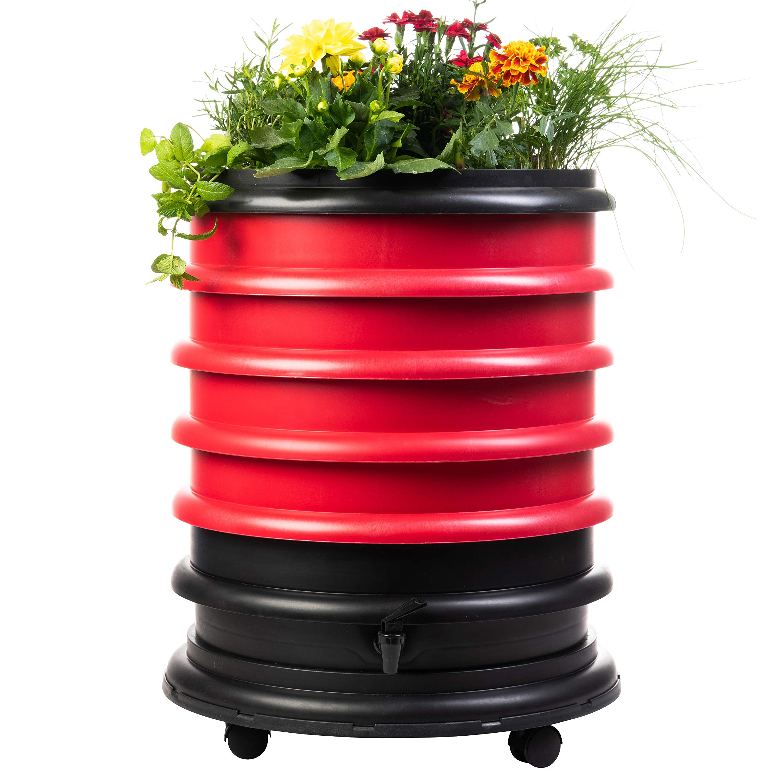 WORMbox | Wormery Worm Farm composter 3 Dark green Trays + Planter | 48 liters | Organic Waste Compost, make your Worm Castings — view 11