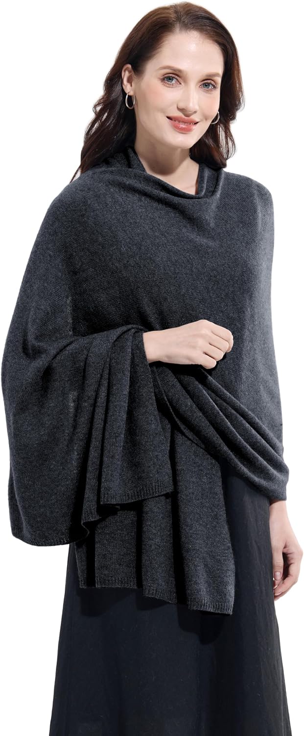 Soft Cashmere Blend Wrap Chic Scarf Stole for Women Wayfarer Travel Extra Large 87"x28" image 4