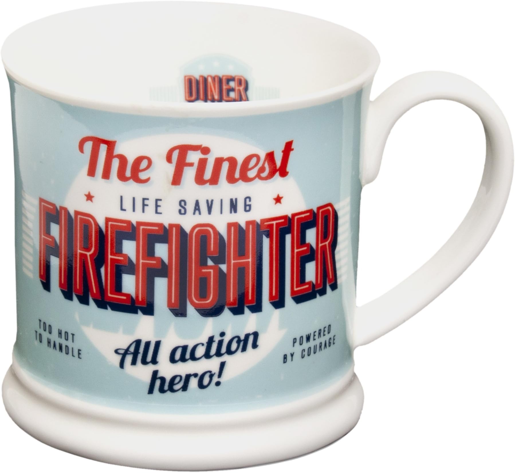 Diner Mugs 195000052"Firefighter" Mug, Turquoise
