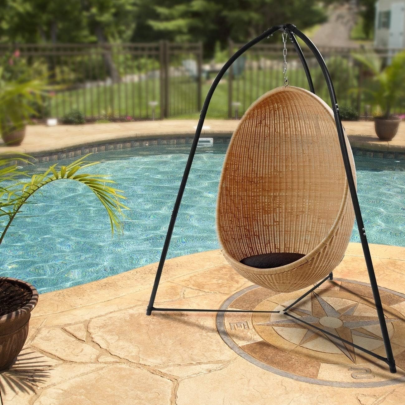 Misc Hammock Chair Stand Black Metal