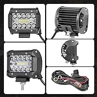 Vista 8 de Luces de cápsulas RGB de 4 pulgadas, 2 unidades de barra de luz LED RGB de 4 pulgadas, cápsulas de luz de persecución de color, luces multicolor