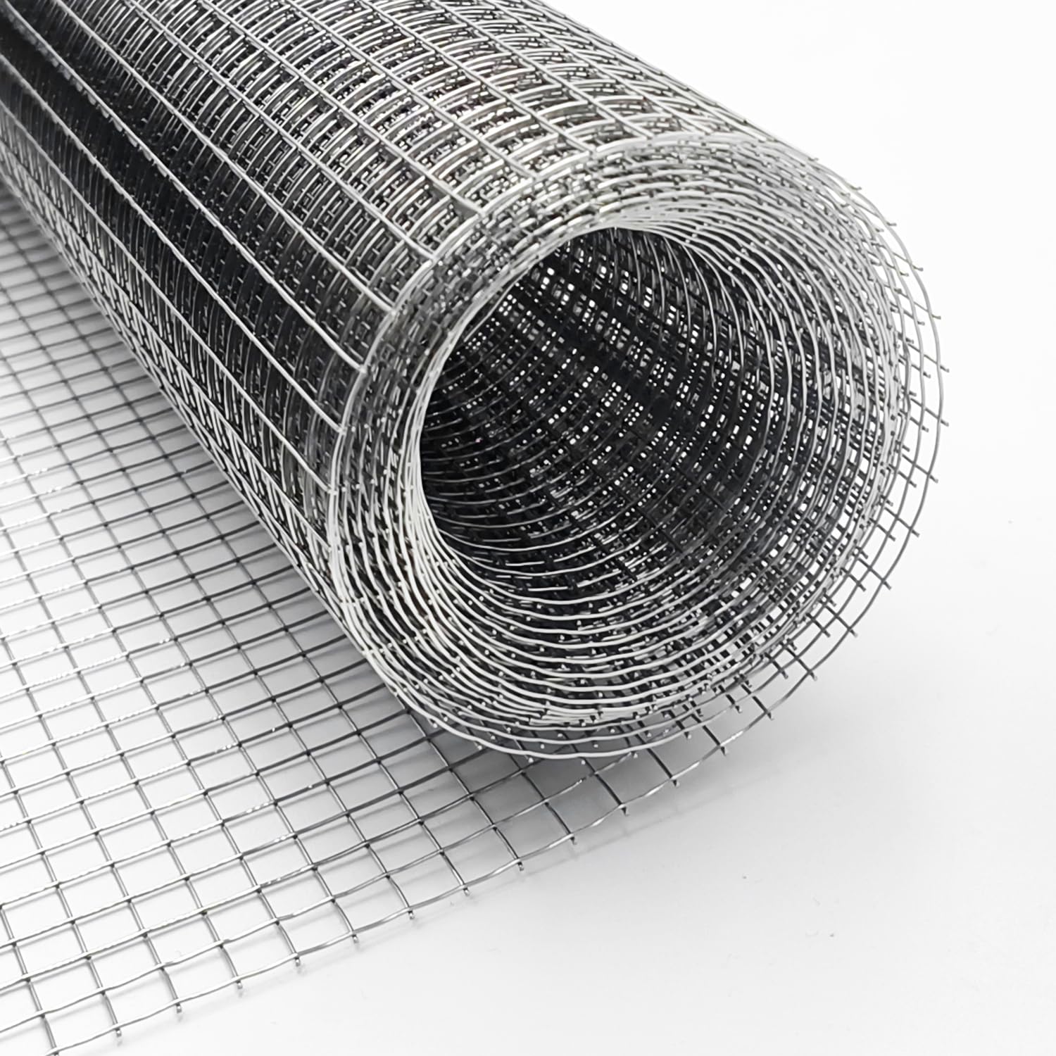 304 SS Welded Mesh Roll 1/4 Hardware Cloth 15.7x118 in 4 Mesh | 6mm welded mesh — heavy duty rust-resistant rodent barrier for vents, chimney, cage, fencing & barriers, garden and DIY.