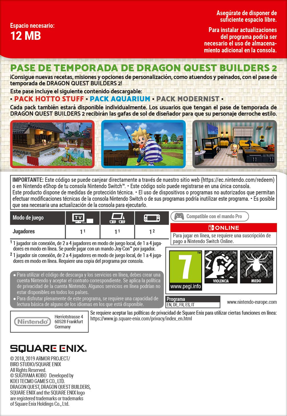 Dragon Quest Builders 2 | Switch - Version digitale/code