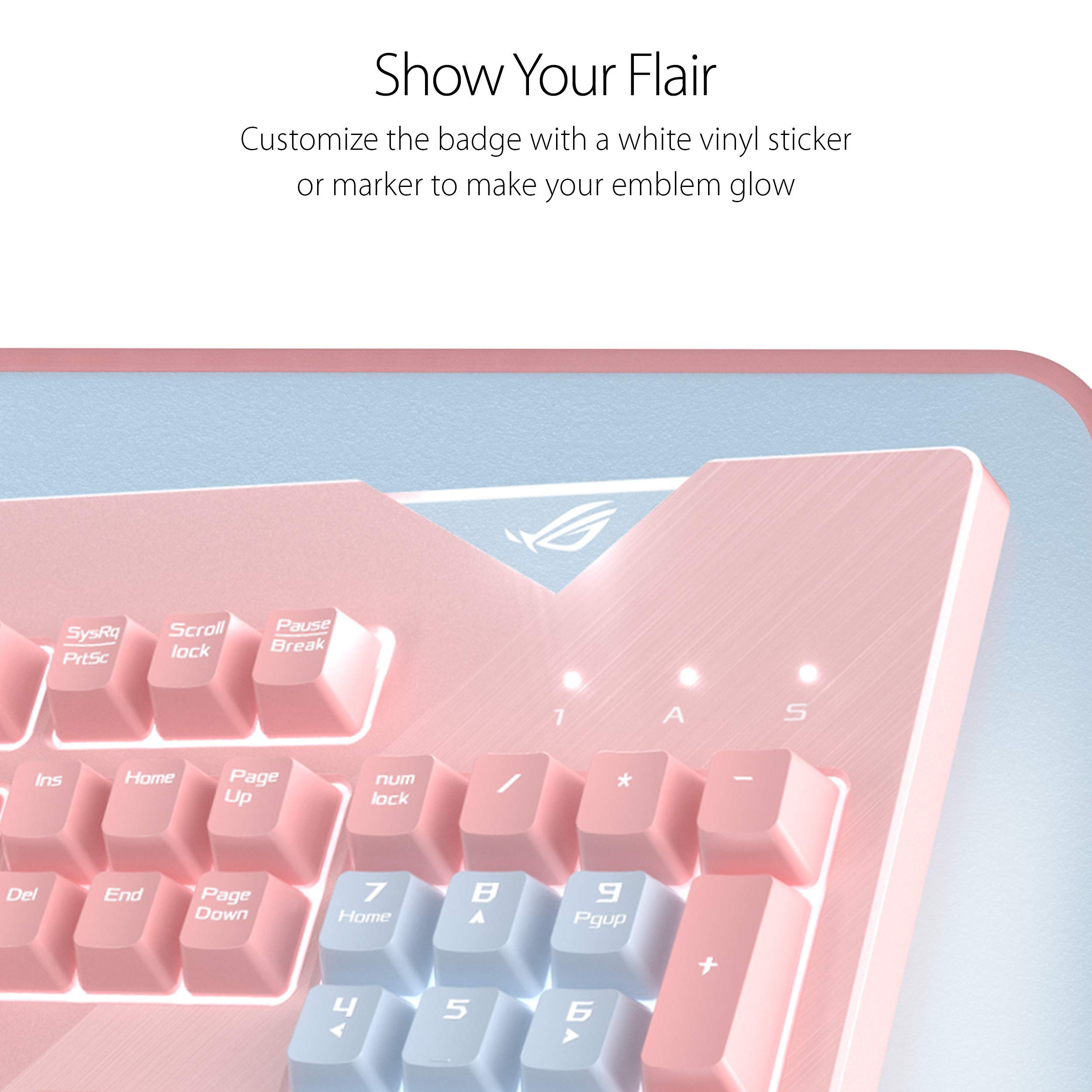 Amazon.com: ASUS ROG Strix Flare Pnk (Cherry MX Brown) Limited