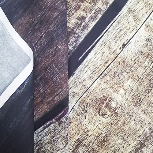 Miniatura 6 de Riyidecor Fondo de madera rústica para puerta de granero de 10 pulgadas de ancho x 8 pies de alto, tablón de madera marrón antiguo, shabby chic,