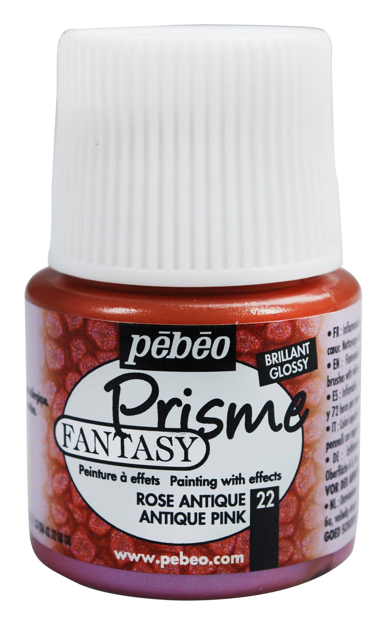 Pebeo Fantasy Prisme, 45 ml Bottle - Antique Pink