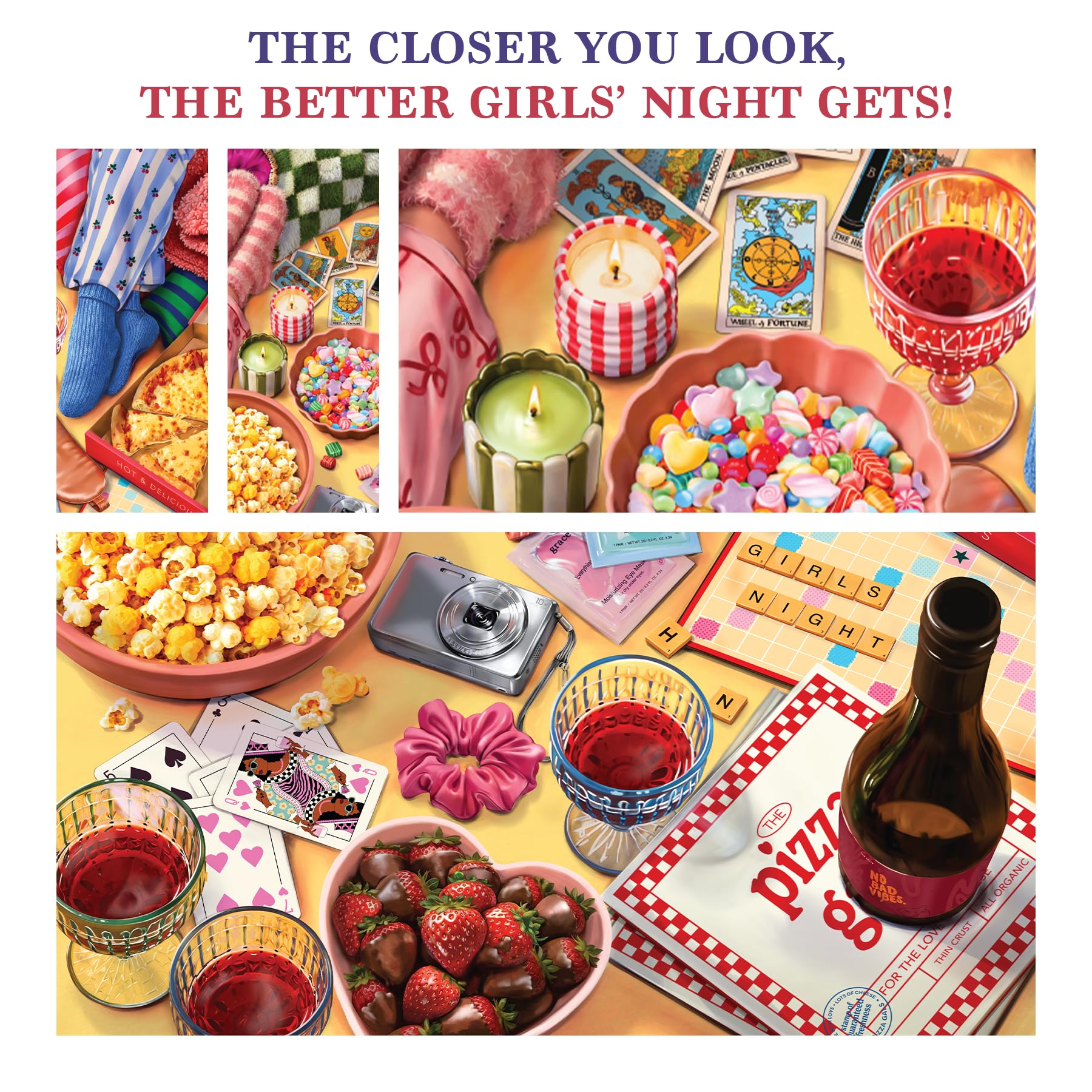 Jigsaw Puzzle 1000 Piece – Girls' Night in for Teens & Adults — Amazon image 4