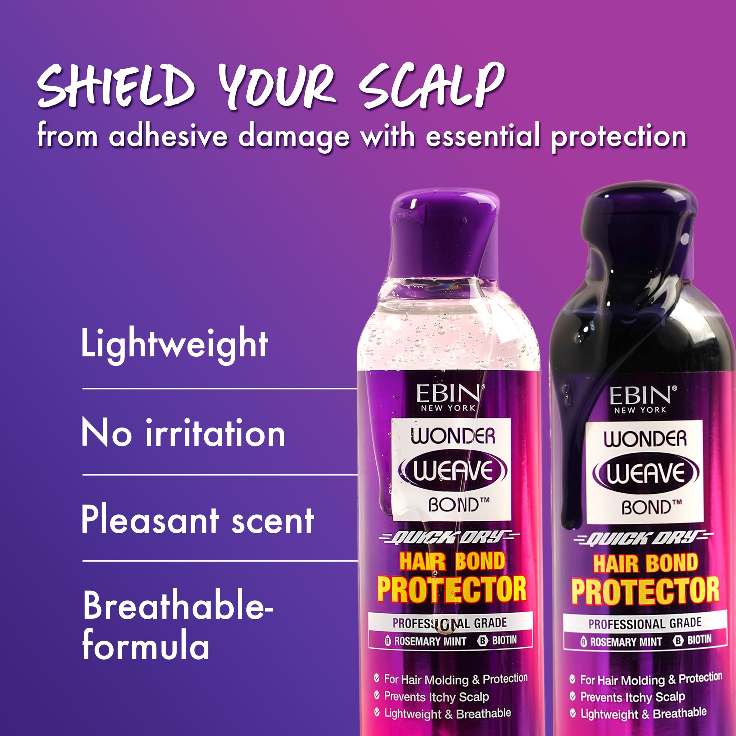 Wonder Weave Bond Hair Bond Protector - Black 8.5 fl.oz(250ML), Purple, 250 ml (Pack of 1) - Image 2