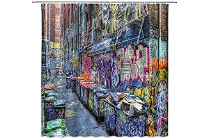 Colorful Graffiti Shower Curtain