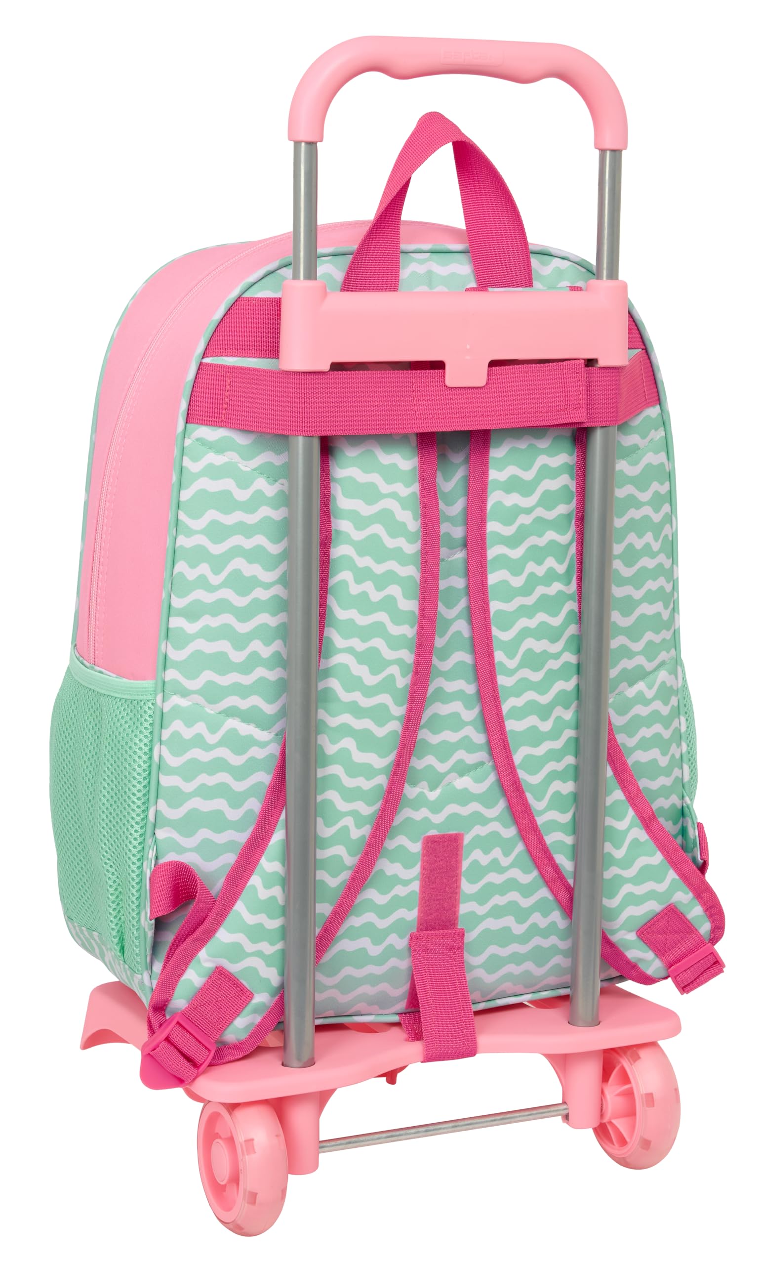 Safta Stitch Ice Cream - Mochila Escolar con Carro 905, Ideal para Niños de Diferentes Edades, Cómoda y Versátil, Calidad y Resistencia, 33x14x42 cm