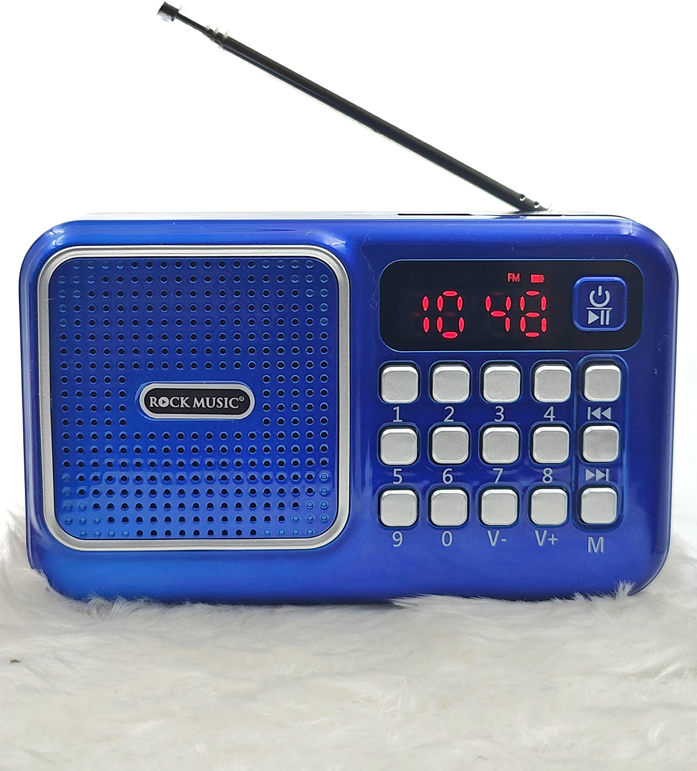 Fire Turtle Pocket Fm Radio Portable Speakers, 12 Hours, Digital Clock