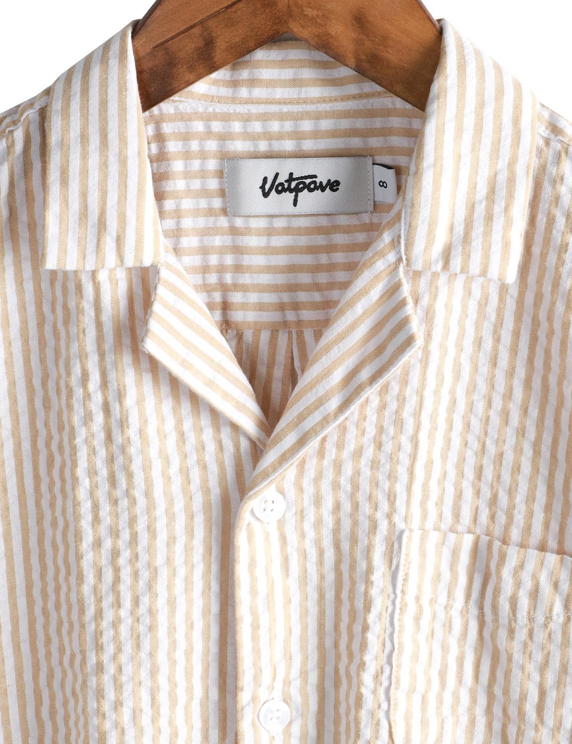 VATPAVE Boys Button Down Shirt Short Sleeve Casual Hawaiian Shirt Cuban Collar Summer Beach Shirts with Pocket - Image 2