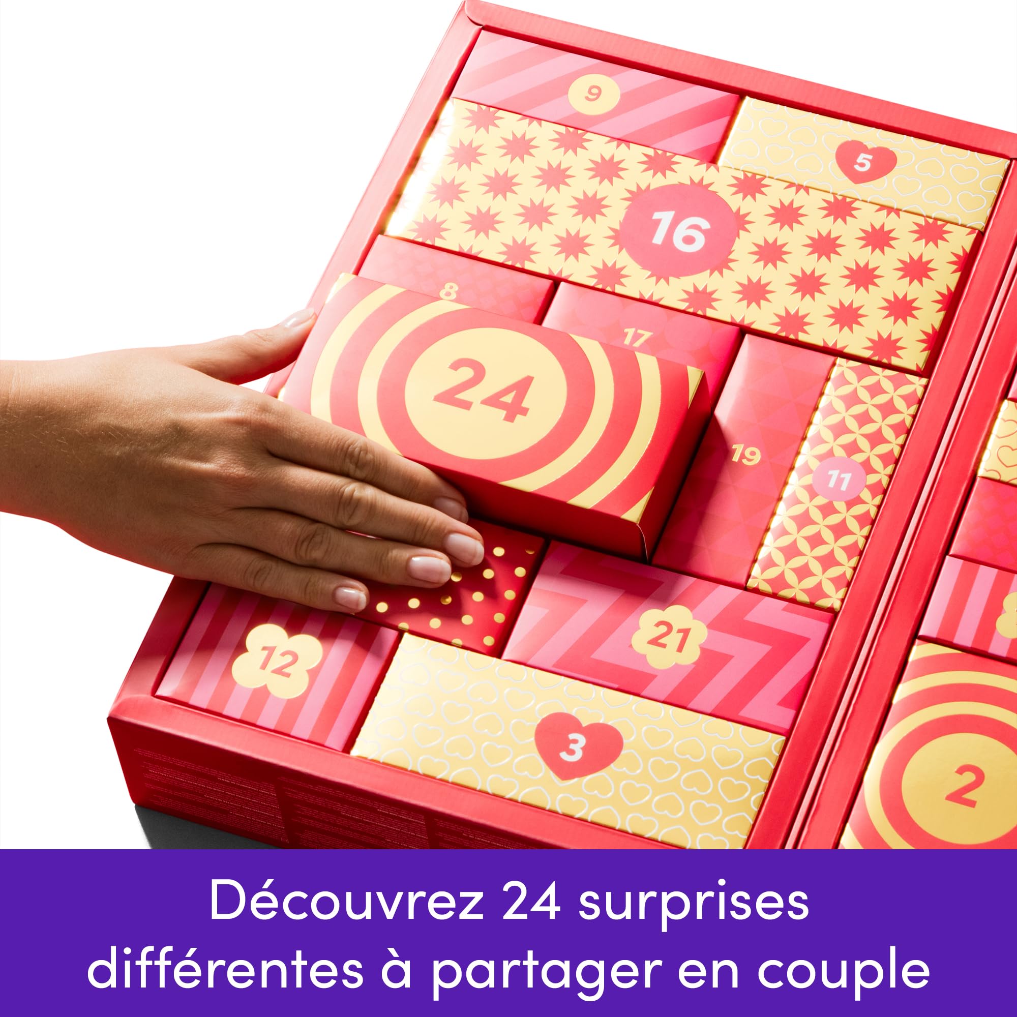 Womanizer Calendrier de l'Avent 2025 | Coffret cadeau 24 jours de sex toy pour couples | Vibro, Godes & Lubrifiant Jouets érotiques pour adultes, hommes, femmes | D'une valeur de plus de €550