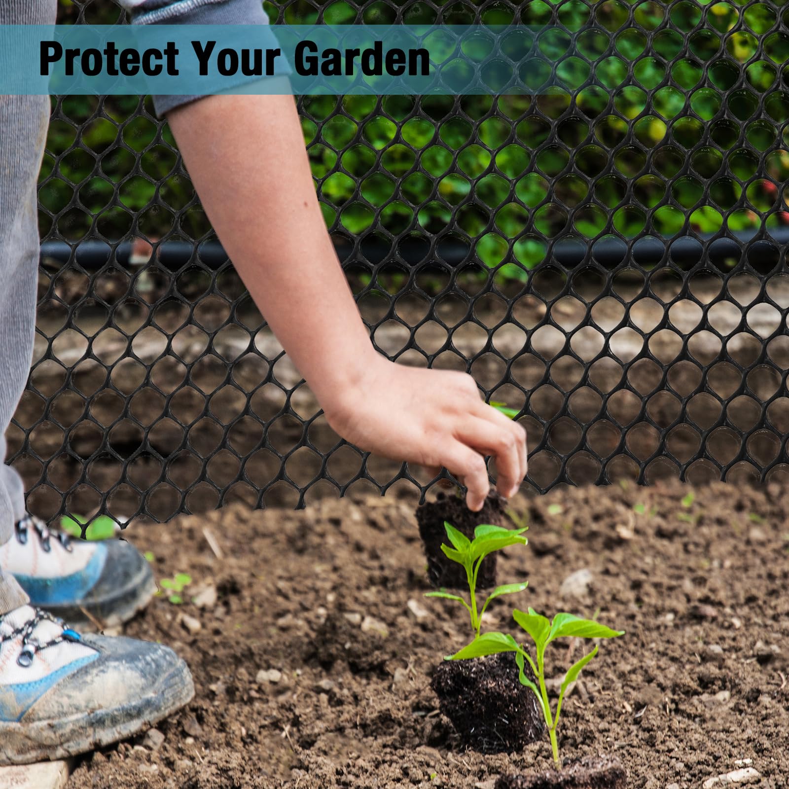 Grillage en plastique - 15 m - Pour poulaillers, jardins et balcons