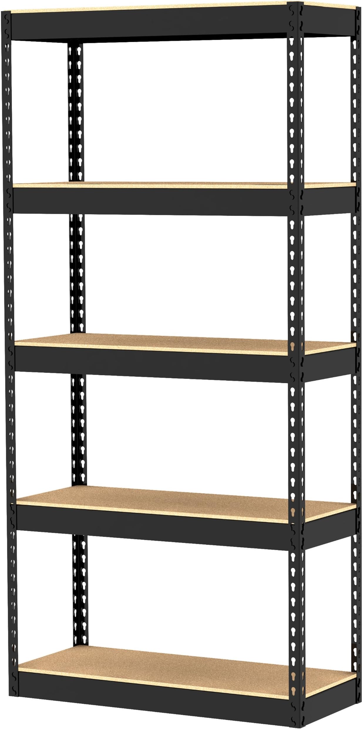 GR5-3012-5PCB 30 by 12 by 60-Inch Shelving Unit with 5-Shelf, Black