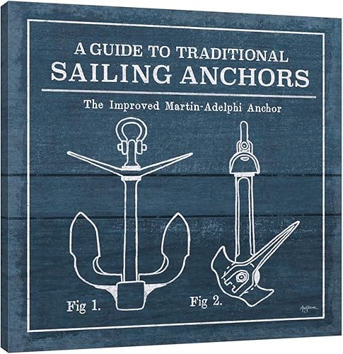 Jaxson Rea "Vintage Sailing Knots XII Gallery Wrapped Canvas by Mary Urban, 48" x 48"